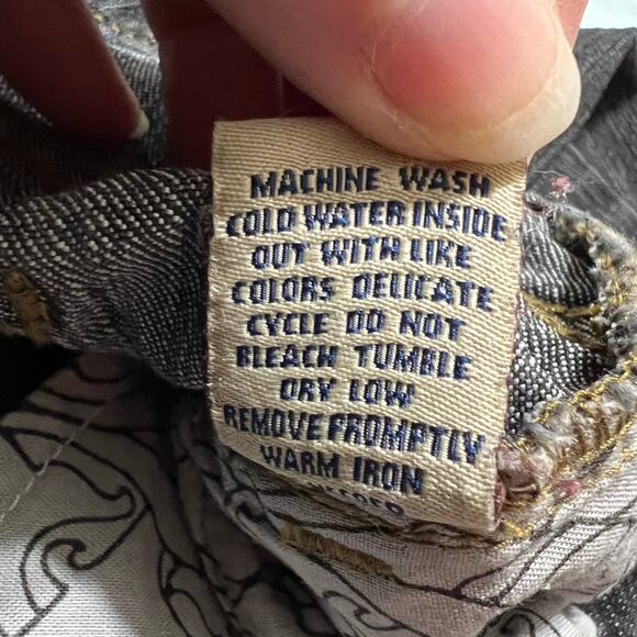 CAbi Womens Denim Blue Jeans Pants Boot Cut Mid Rise Black Style 190 Size 8 - Picture 10 of 10